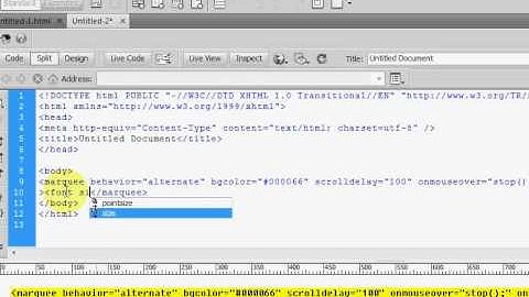 شرح طريقة عمل نص متحرك بأستخدام خاصية marquee