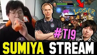 SUMIYA explains How TOPSON Invoker shutdown PAPARAZI #TI9 | Sumiya Invoker Stream Moment #927