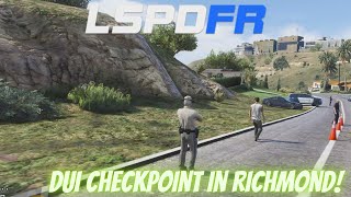 DUI Checkpoint in Richmond | GTAV LSPDFR | Former IRL police officer plays as SAHP Trooper.