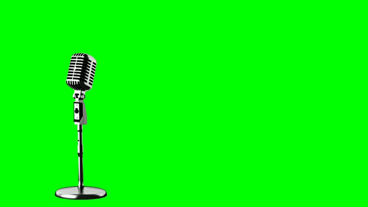singing mic green screen VFX effect YouTube
