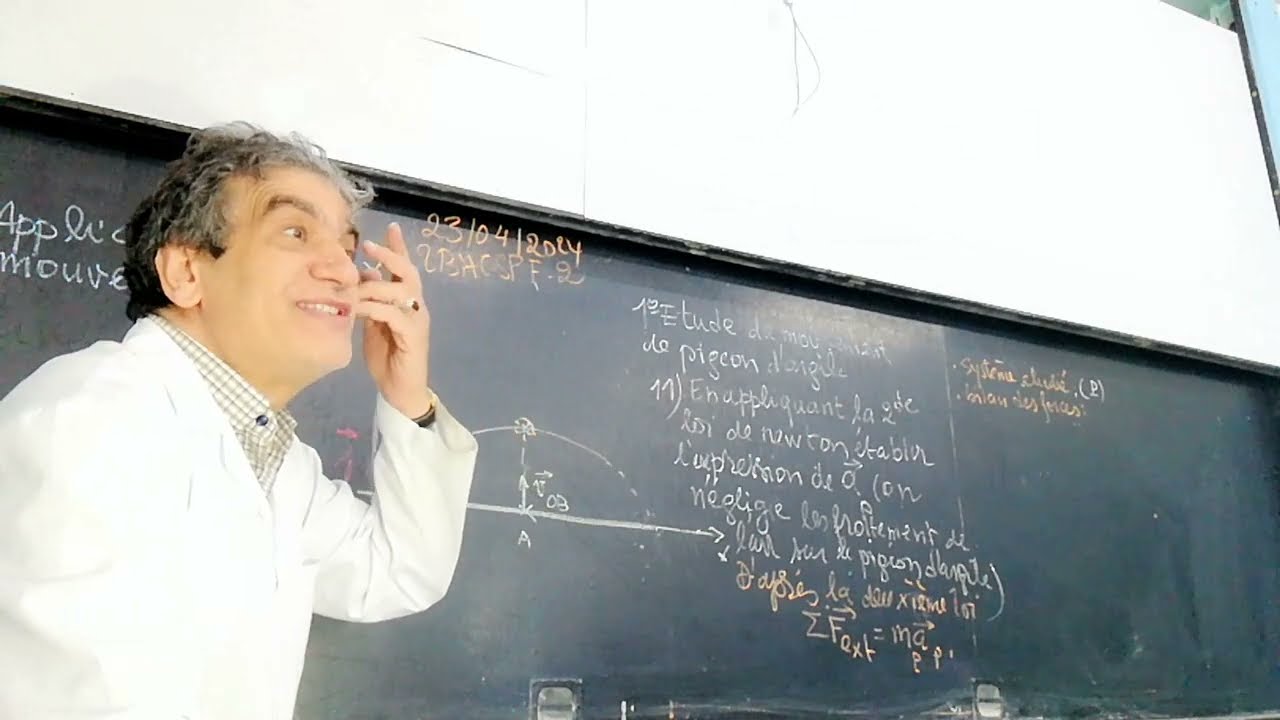 exercice :étude d'un mouvement de pigeon d'argile ( étude complète)