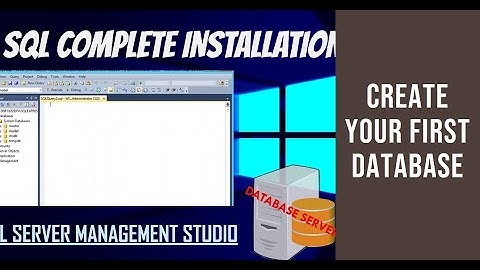 How to 🤔 create your first Database in |SQL Server Management Studio