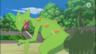 Pokemon XY episode 35 ASH meet Alan first time in kalos journey And ash greninja mega evoel