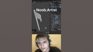 Noob vs Pro artist: animating a flag #blendertutorial #blender #blendercommunity #blender3d #b3d