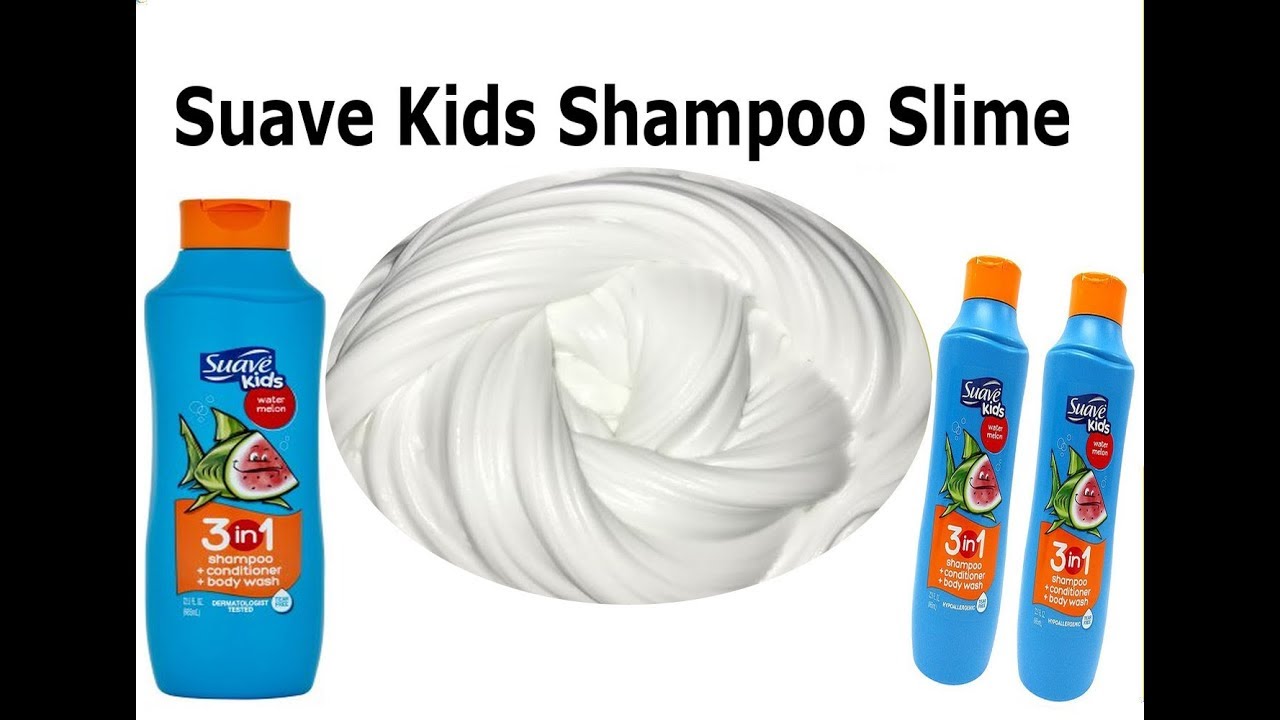 How to make slime with Suave Kids Shampoo and Salt !! slime with Suave
