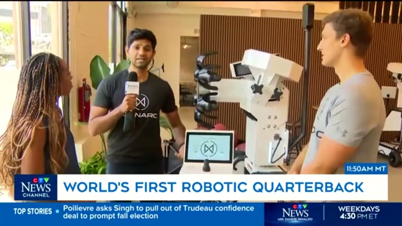 Canada Worlds first Robotic Quarterback, CTV News 29.08.2024