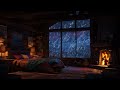 Winter Wind Through the Pines 🌲 Soft Fireplace Ambience for Quiet Nights and Focus