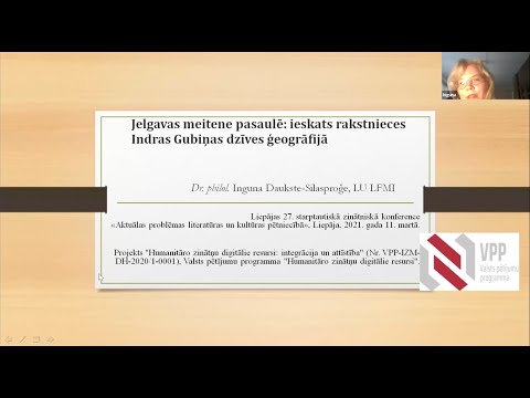 Rakstnieces Indras Gubiņas dzīve ģeogrāfijā | Writer&rsquo;s Indra Gubiņa&rsquo;s life through geography