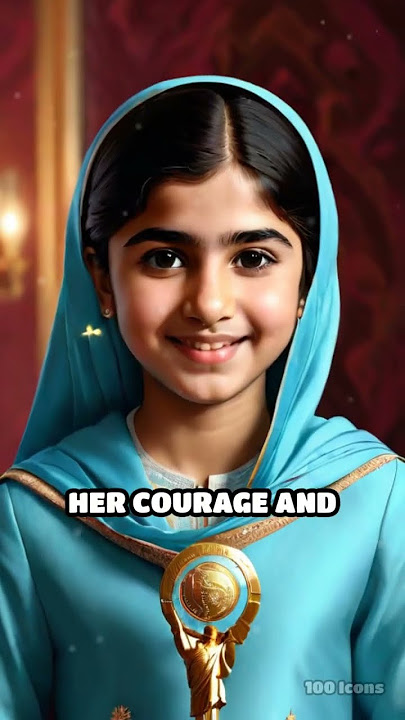 Discover Malala Yousafzai's inspiring journey as she advocates for education worldwide.   #100icons