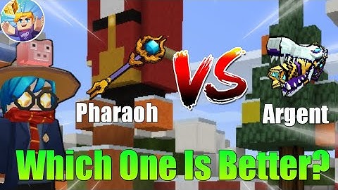 Which One Is Better?🤨 Argent or Pharaoh?!😳🤯 (Build And Shoot) - [ Blockman GO - Adventures ] Koto BG