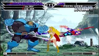 KOF MUGEN Tag Mulan & She Ra vs Fat Albert, Popeye, Giant Apocalypse and Abyss