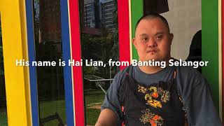 Down Syndrome Batik Artist Hai Lian ‘s Batik Fabric Making process