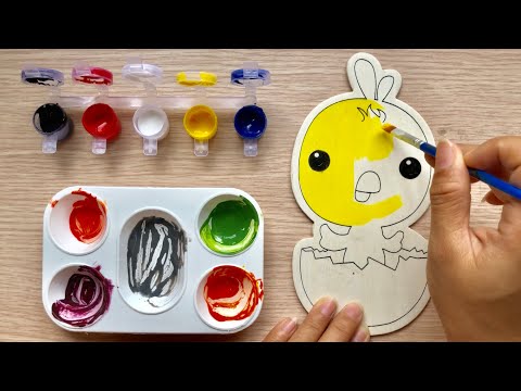 Video Đồ chơi trẻ em TÔ MÀU NƯỚC GÀ CON NỞ TỪ QUẢ TRỨNG... - youtube
