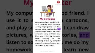 My Computer Essay for Kids | Easy English Paragraph |Kids Learning English #shorts #love #trending