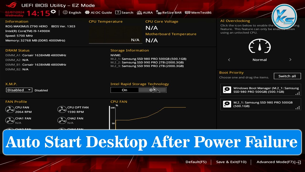 How To Automatically Turn On (PowerOn) The Computer On ASUS