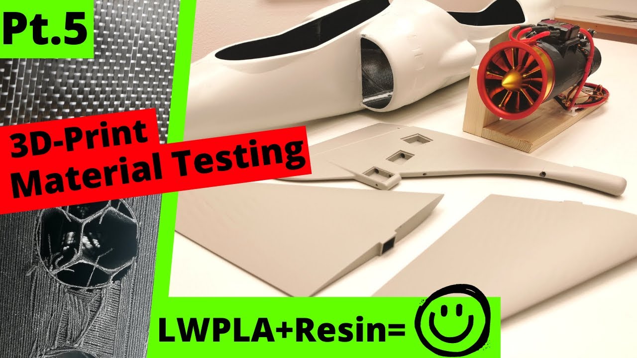 LW PLA Stress Test, Reinforcing and Painting 3D Printed Parts