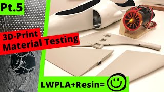 LW PLA Stress Test | Reinforcing and Painting 3D Printed Parts | RC Harrier