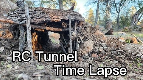 RC Tunnel Obstacle Time lapse Build | SCX24 Rc Crawler