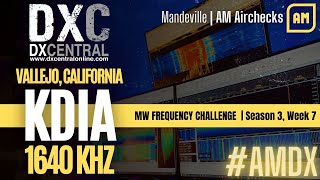 1640 | KDIA | Vallejo, CA | Mandeville | MWFC - Season 3, Week 7 | 1914 miles by DX Central 57 views 3 months ago 28 seconds