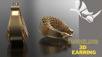 Earring Design Mastery: Rhino 3D Modeling Tutorial (Step-by-Step) | #JewelryCAD