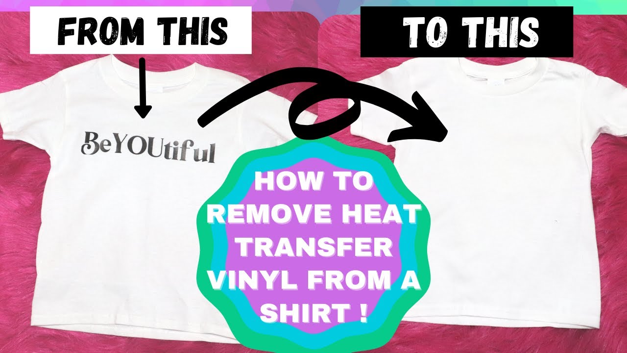 8 Ways How To Remove Heat Transfer Vinyl From A Shirt– TeckwrapCraft