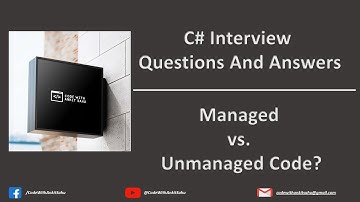 Managed Vs Unmanaged Code in C#