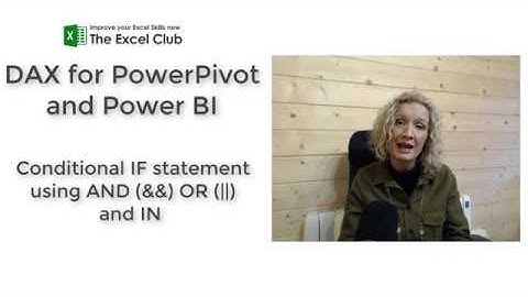 DAX Conditional IF statement using AND (&&) OR (||) and IN to create a classification column