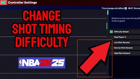 where to change your shot difficulty in NBA 2k25