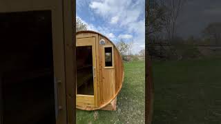 cuarto cabina sauna fabricado artesanalmente en madera
