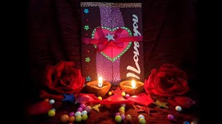 How to make | DIY valentine cards | Handmade love card making ideas | valentine heart card