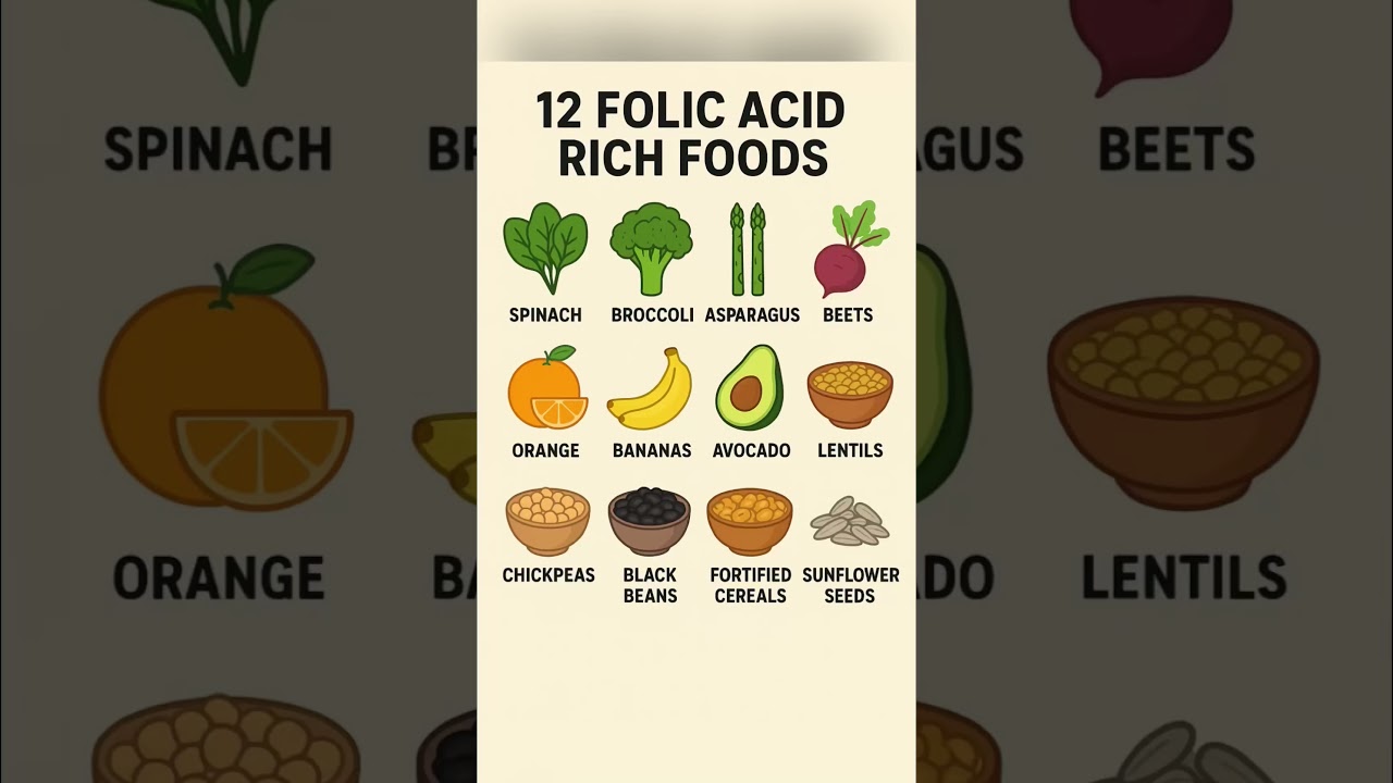 ❤️ 🌿 Top 12 Folic Acid Rich Foods | Best Foods for Pregnancy  