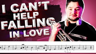 Trumpet Solo: Can't Help Falling in Love by Elvis Presley Resimi