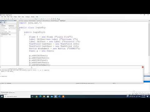 IPT-Create Login Form using AWT - Part 2