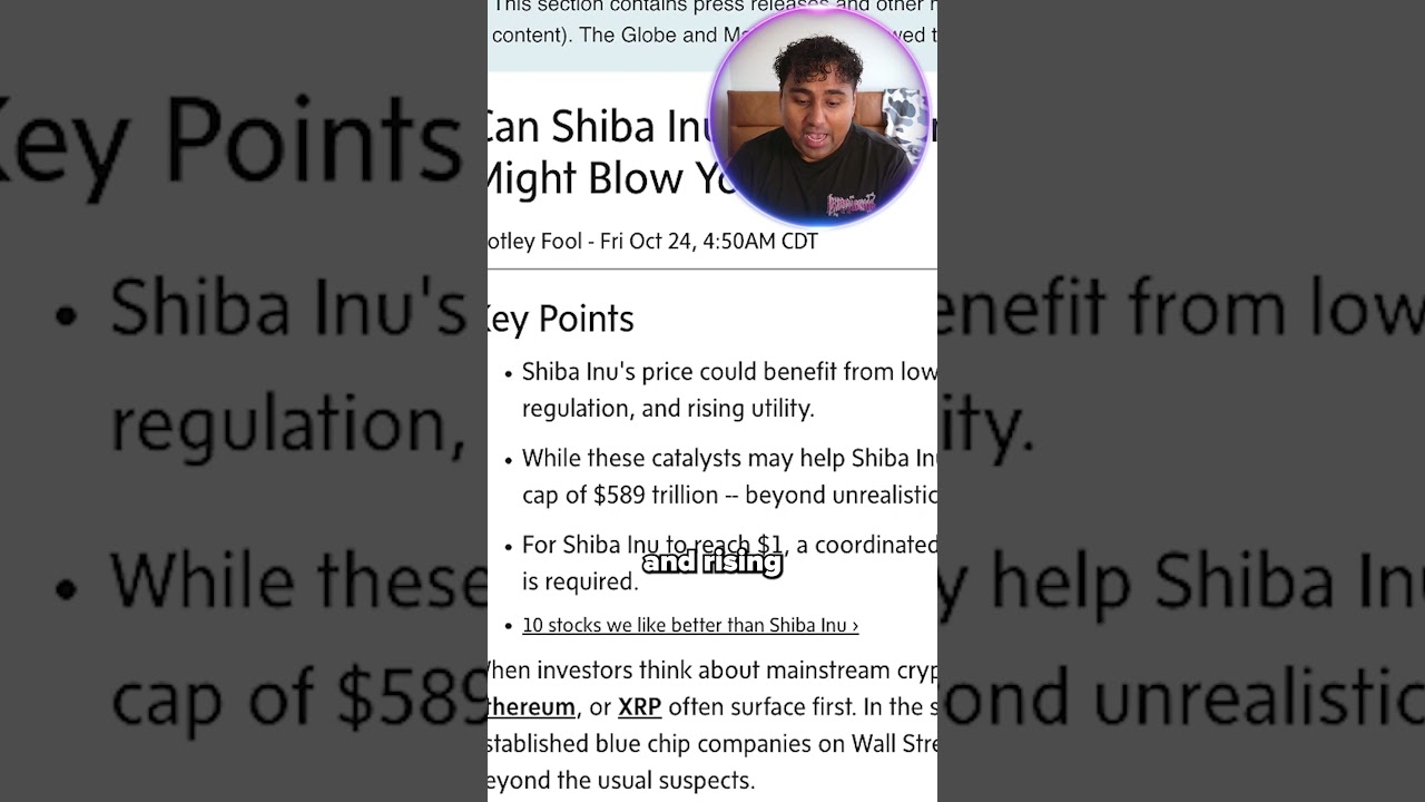 CAN SHIBA INU REACH $1 IN 2026??!! 🔥 #shibainu #crypto #altcoinratgeber -  YouTube