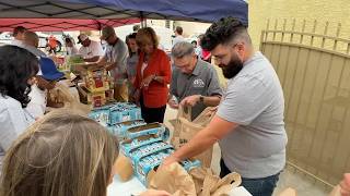 AMH volunteers help support veterans with food and housing assistance