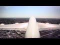 Airbus A380 tail fin camera view take off view from Sydney