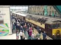 The x2 Class 57 WCRC Nos.57313+57601 with "NORTHERN BELLE" was came back onto P4 at Carlisle.