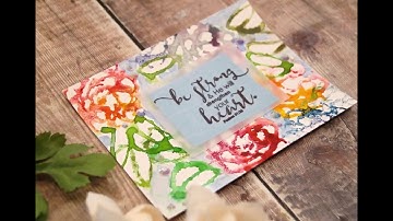 Unity Quick Tip: Stamping with Watercolors {Floral Edition}