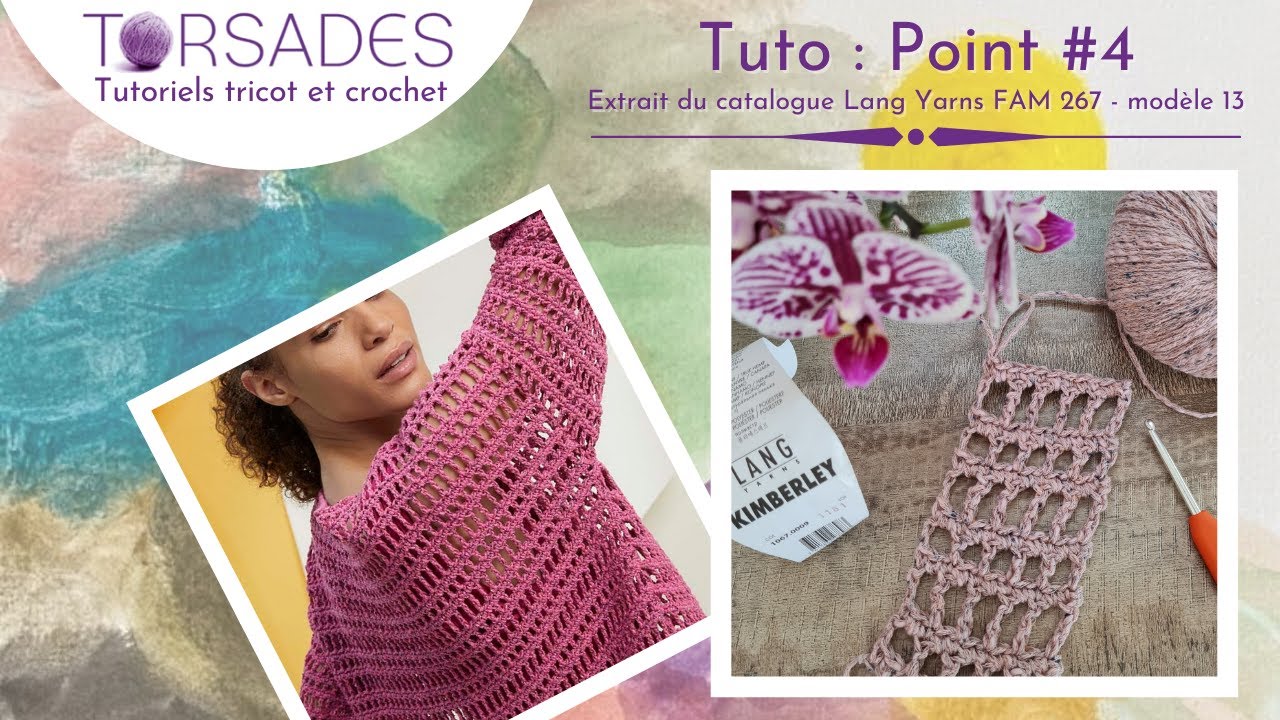 Tuto Point #4 : grille au crochet de la robe (modèle 13) du catalogue FAM 267