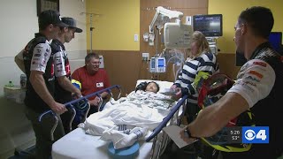 Metro East extreme sport athlete visits Shriners patients, takes them into his virtual world