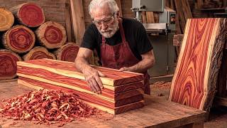 Watch This 70YO Carpenter Used A 100-Year-Old Hack On Cheap Wood! INSANE!