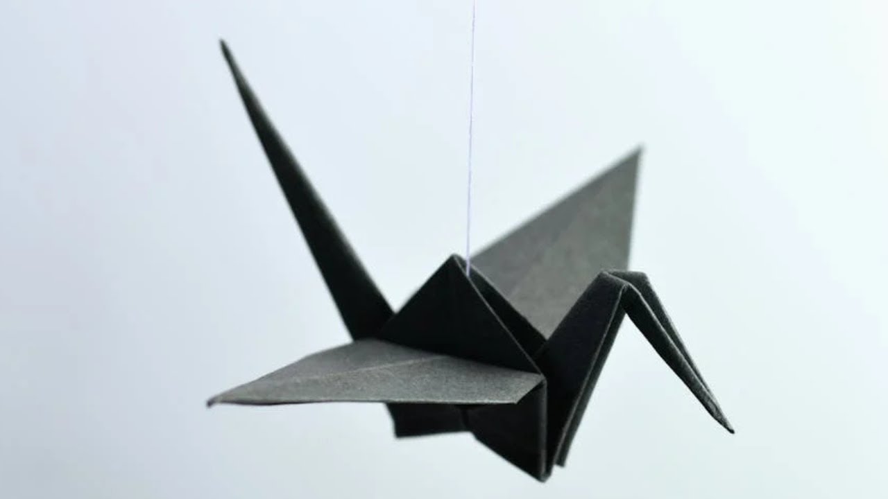 Grue Origami - Comment faire une grue traditionnelle en papier - YouTube