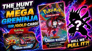 The Hunt for Mega Greninja SIR or Gold Card Day 54!!! 🔥 Pokemon Chaos Rising Booster Box Opening 