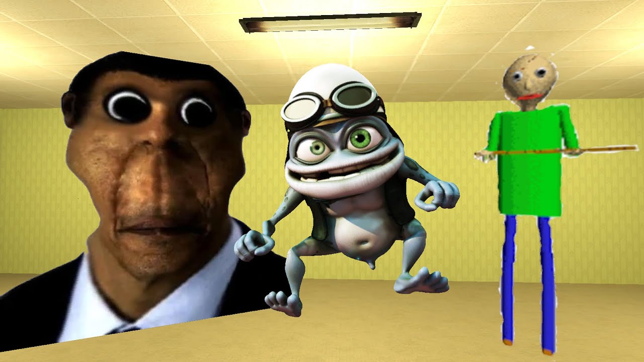 Obunga, Crazy Frog And Baldi Nextbot Gmod