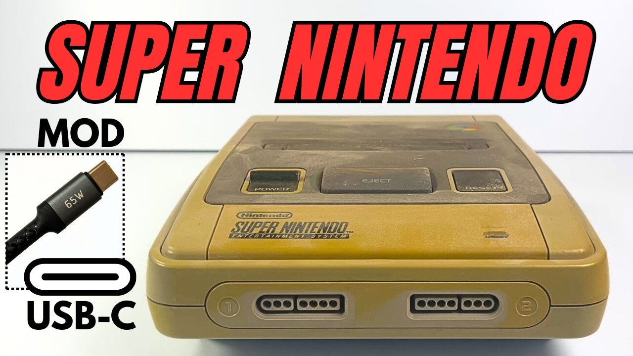 Restoring a Dead SNES & Modding It for USB‑C Power - YouTube