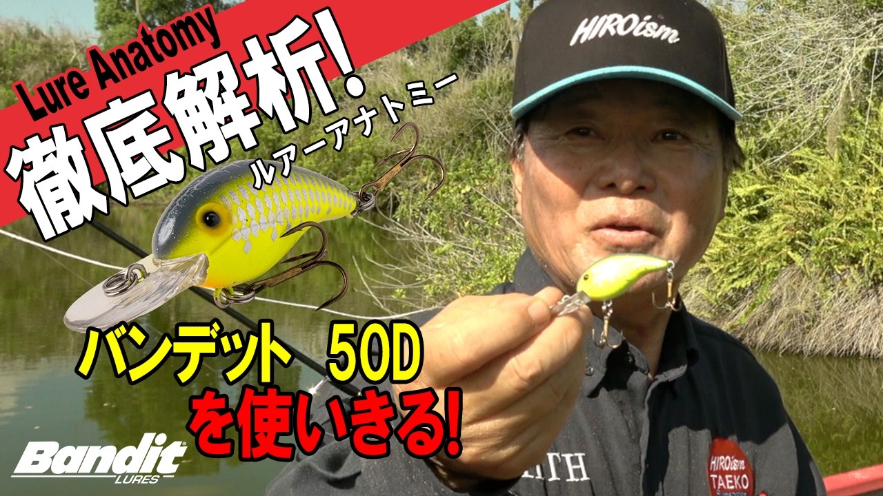 【ヒロ内藤流バス釣り】バンデット社の名作にディープタイプの５０シリーズが発表されました。！【バンディット社　クランクベイト　ディープ５０シリーズ】