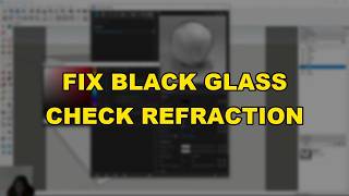 Make V-Ray glass transparent instead of black