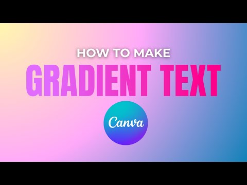 Canva Gradient Text Effect Secret Revealed | Create Stunning Text in Minutes!