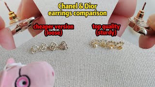 chanel & dior earrings comparison by steven
