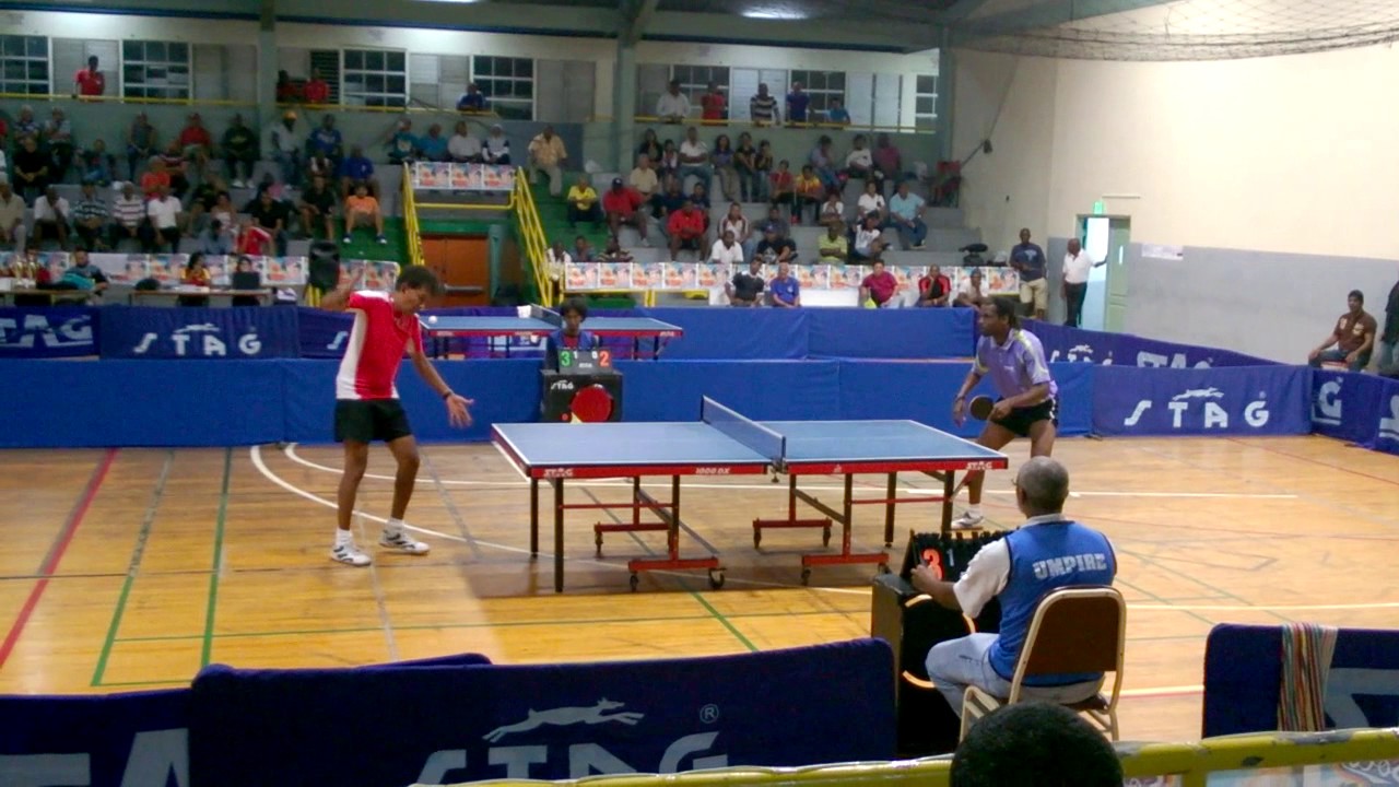 Trinidad table tennis Solo Nationals 2015 Dexter st. louis vs david
